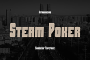 SteamPoker-Bold - Font, a Sans Serif Font by artchiles_design (Thumbnail 1 of 5)