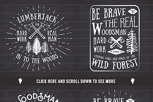 Lumberjack Vintage Labels