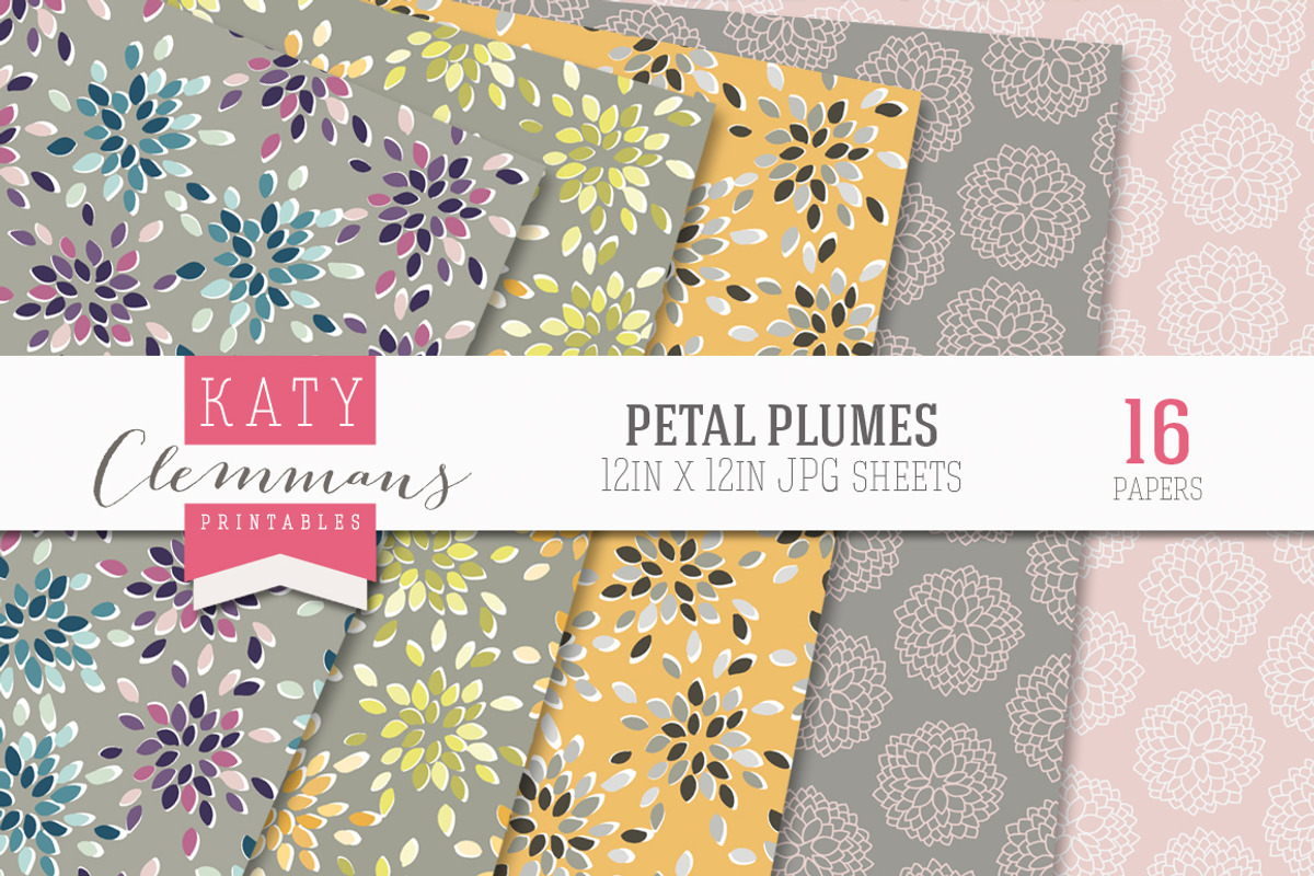 Petal Plumes paper pack preview 2