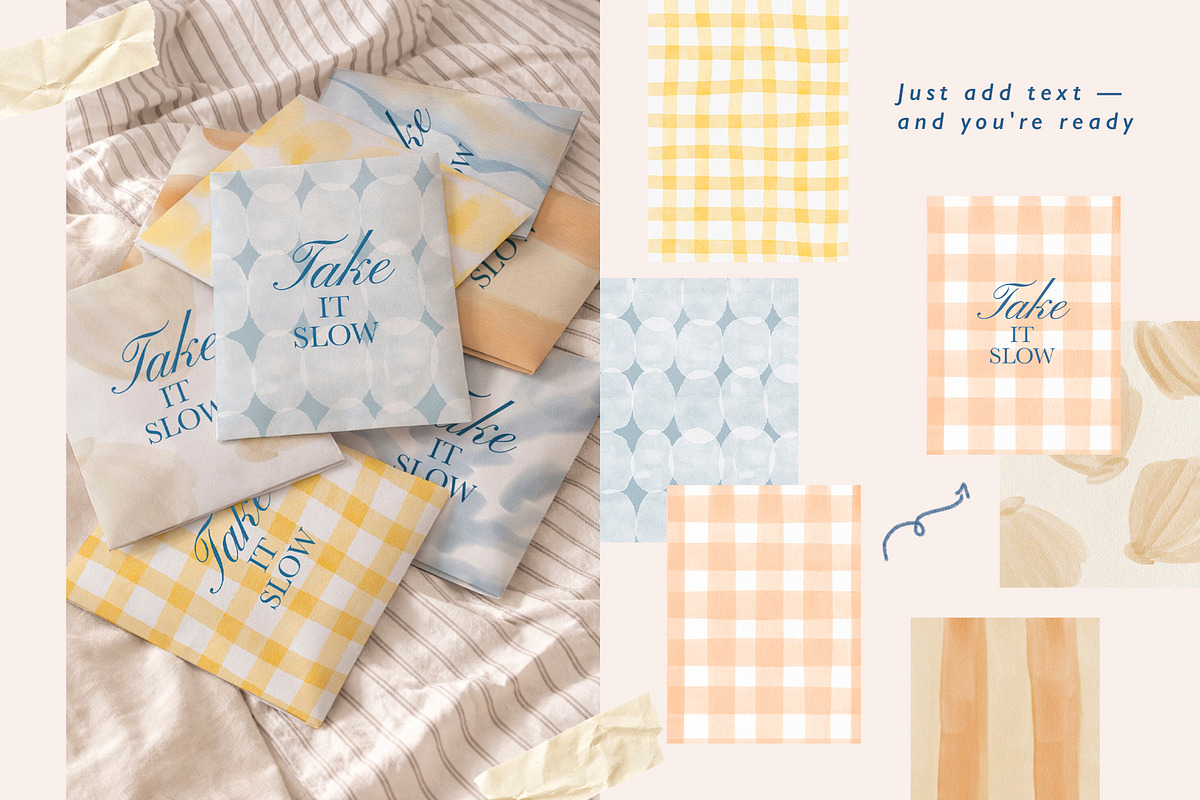 Soft Coast Watercolor Backgrounds, a Background Graphic by Eva Gentle (Photo 7 of 10)