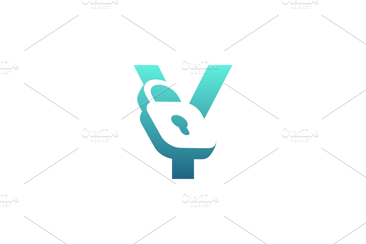 modern initial letter Y padlock logo, a Branding & Logo Template by Rasagama Studio