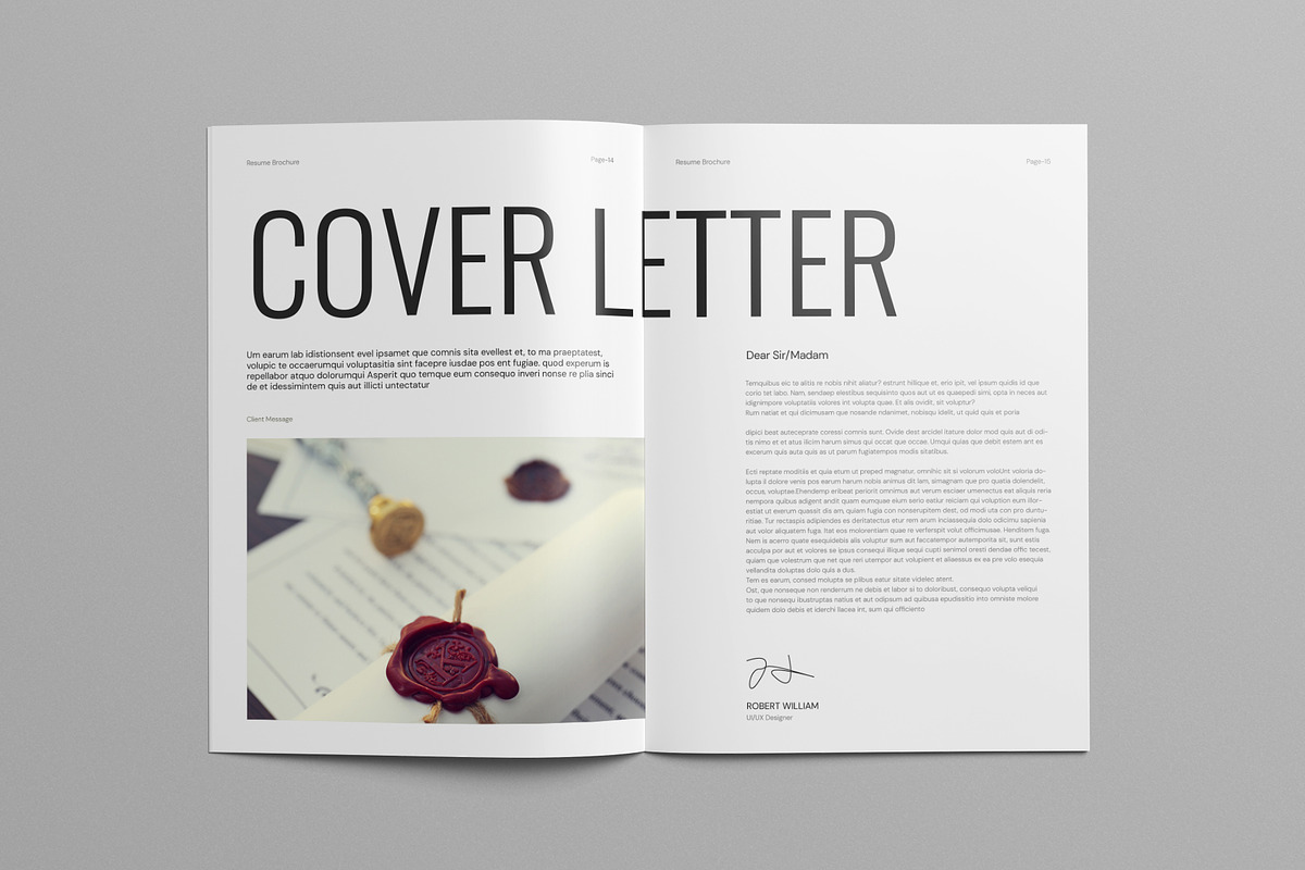 Resume Brochure Template Canva, a Brochure Template by Pixelpick (Photo 4 of 9)