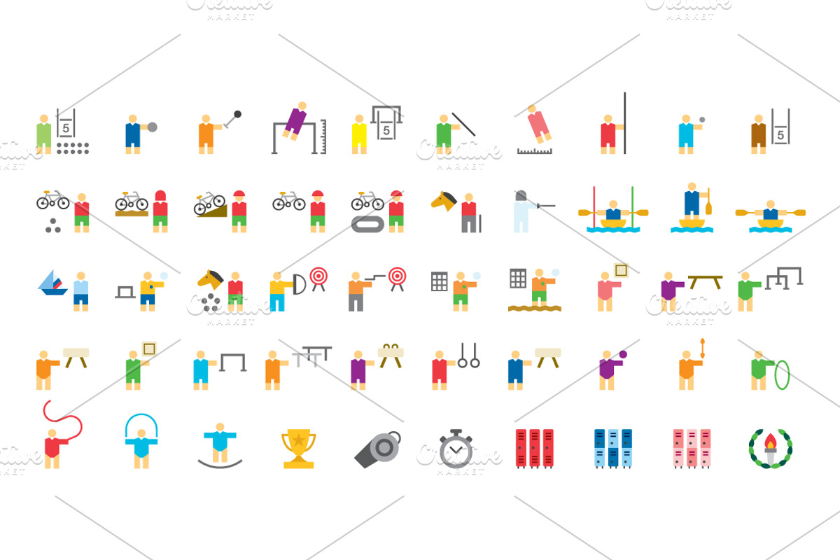 +1000 COLORED FLAT ICONS, an Icon by beguima (Photo 5 of 14)