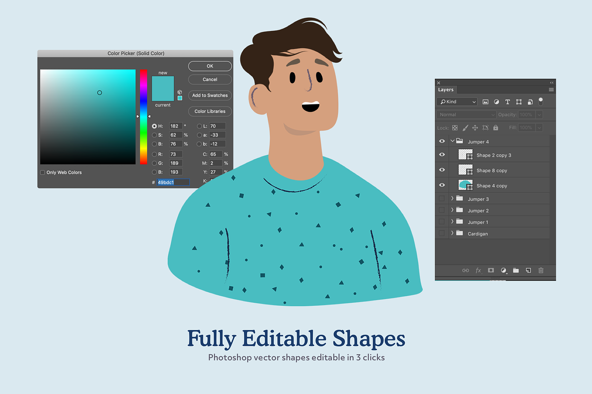 Male Character Generator, a Person Illustration by Craftrick (Photo 3 of 5)