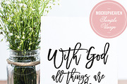 SET of 2 Rustic 5x7 Card Mockups, a Print Template by MockUpHeaven (Thumbnail 4 of 4)