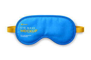 Sleeping Mask Mockup Template, a Mask Mockup by graphypix