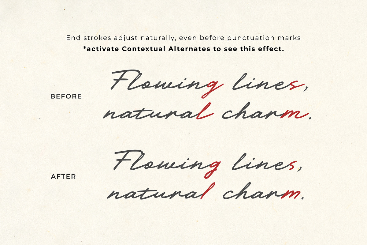 Darline Handwritten Font, a Script Font by Ef Studio (Photo 8 of 15)