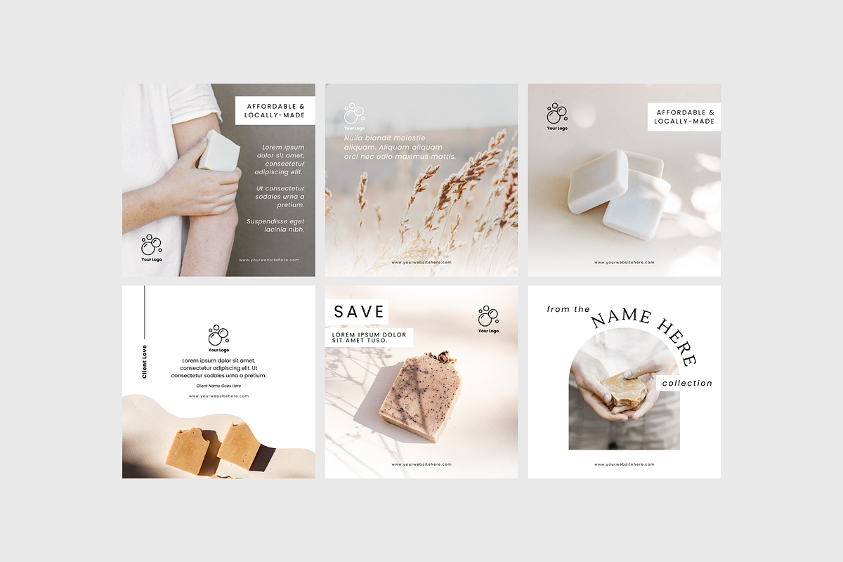 Handmade Soap Social Media, a Social Media Template by Sincerely Media (Photo 7 of 9)