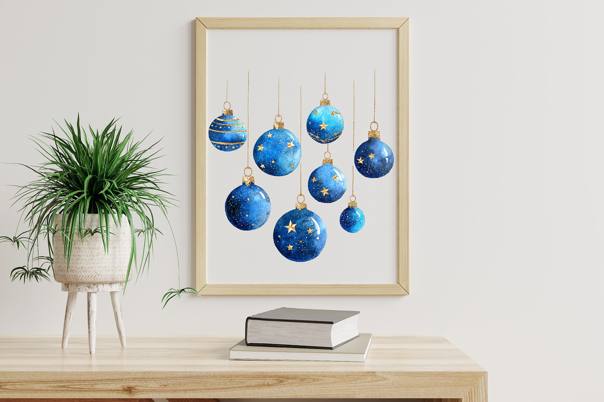 Watercolor Blue Winter PNG, an Illustration by Libby Wishes (Photo 3 of 7)