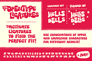 Hells Bells - 1970s Bell Bottom Font, a Sans Serif Font by Wingsart Studio (Thumbnail 4 of 15)