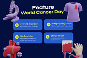 World Cancer Day 3D Icon, an Environmental 3D Model by orenjidesign (Thumbnail 2 of 8)