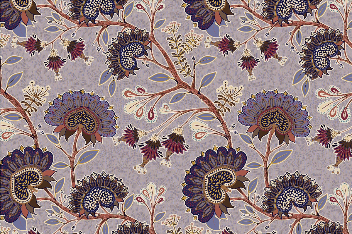 Autumn floral patterns. Seamless EPS, a Pattern Graphic by Sunny_Lion (Photo 6 of 6)