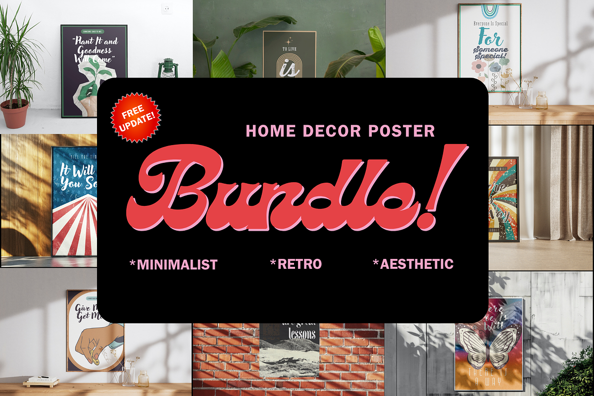 BUNDLE-Home Decor Poster-Free Update, a Poster Template by Bizz_District_Studio (Photo 18 of 18)