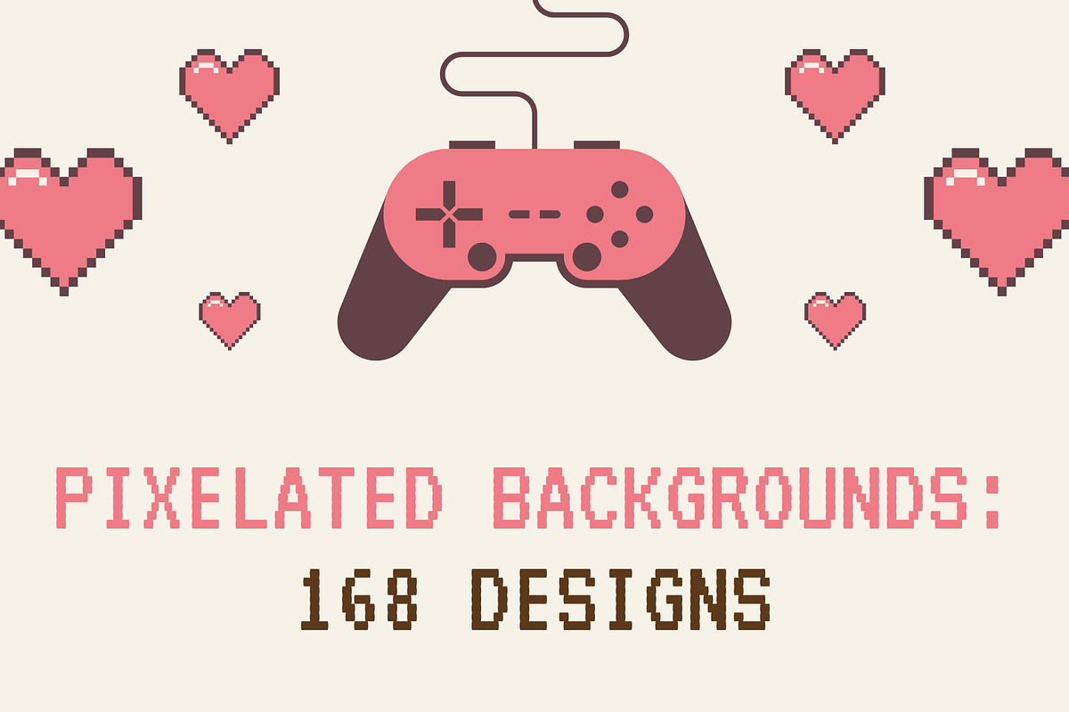Pixelated Backgrounds: 168 Designs, a Background Graphic by Dreamanart (Photo 1 of 3)
