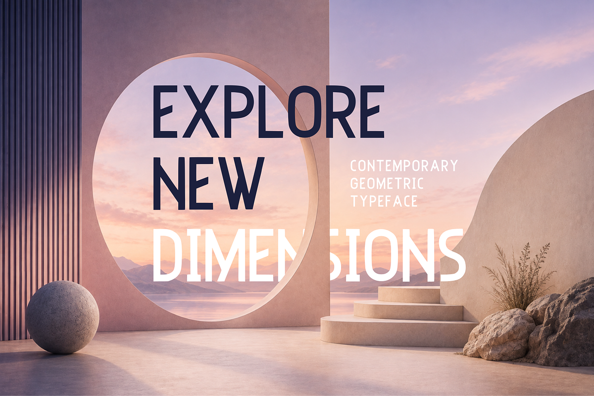 RUVENA – Modern Experimental Display, a Sans Serif Font by idealistudio (Photo 5 of 5)