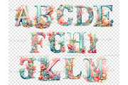 Coral Reef Alphabet Clipart | Ocean, a Seasonal Illustration by GlamArtZhanna (Thumbnail 4 of 5)