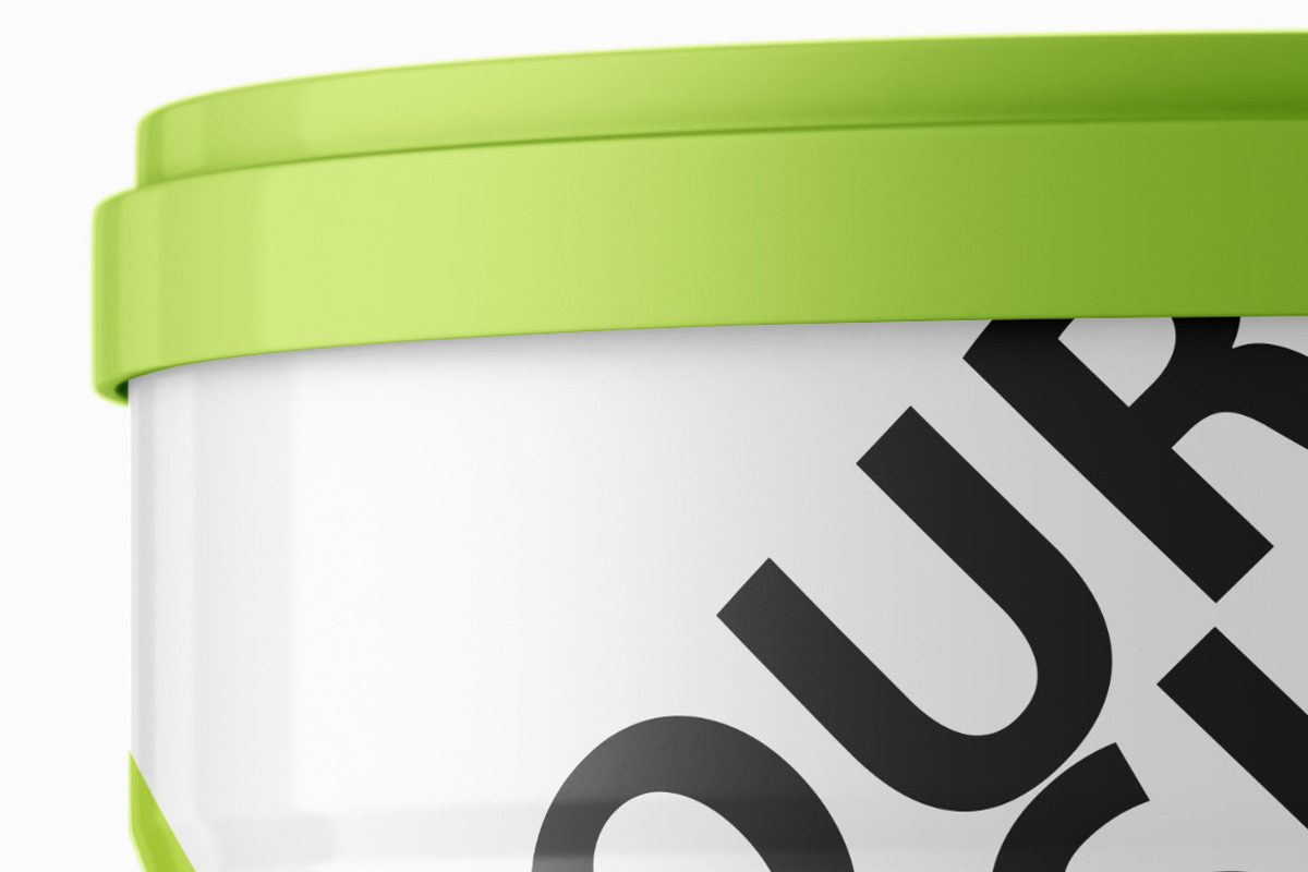 Metal TIN CAN PSD Mockup, a Cups & Container Mockup by GreatFruit (Photo 6 of 6)