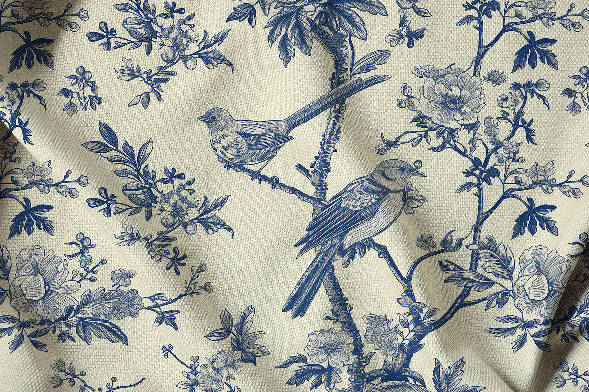 Toile de Jouy Patterns Bundle, a Pattern Graphic by Olya Creative (Photo 22 of 41)