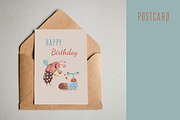 Cute Monsters collection, a Pattern Graphic by watercolor kamill (Thumbnail 10 of 10)