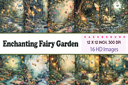 Enchanting Fairy Garden Scene, a Background Graphic by Printable Treasure (Thumbnail 1 of 9)