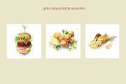 Street food watercolor collection, a Food Illustration by Natasha Koltsova (Thumbnail 5 of 6)
