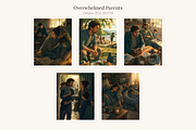 Overwhelmed Parents, Set of 29, a Person Illustration by LanternkinStudio (Thumbnail 10 of 14)