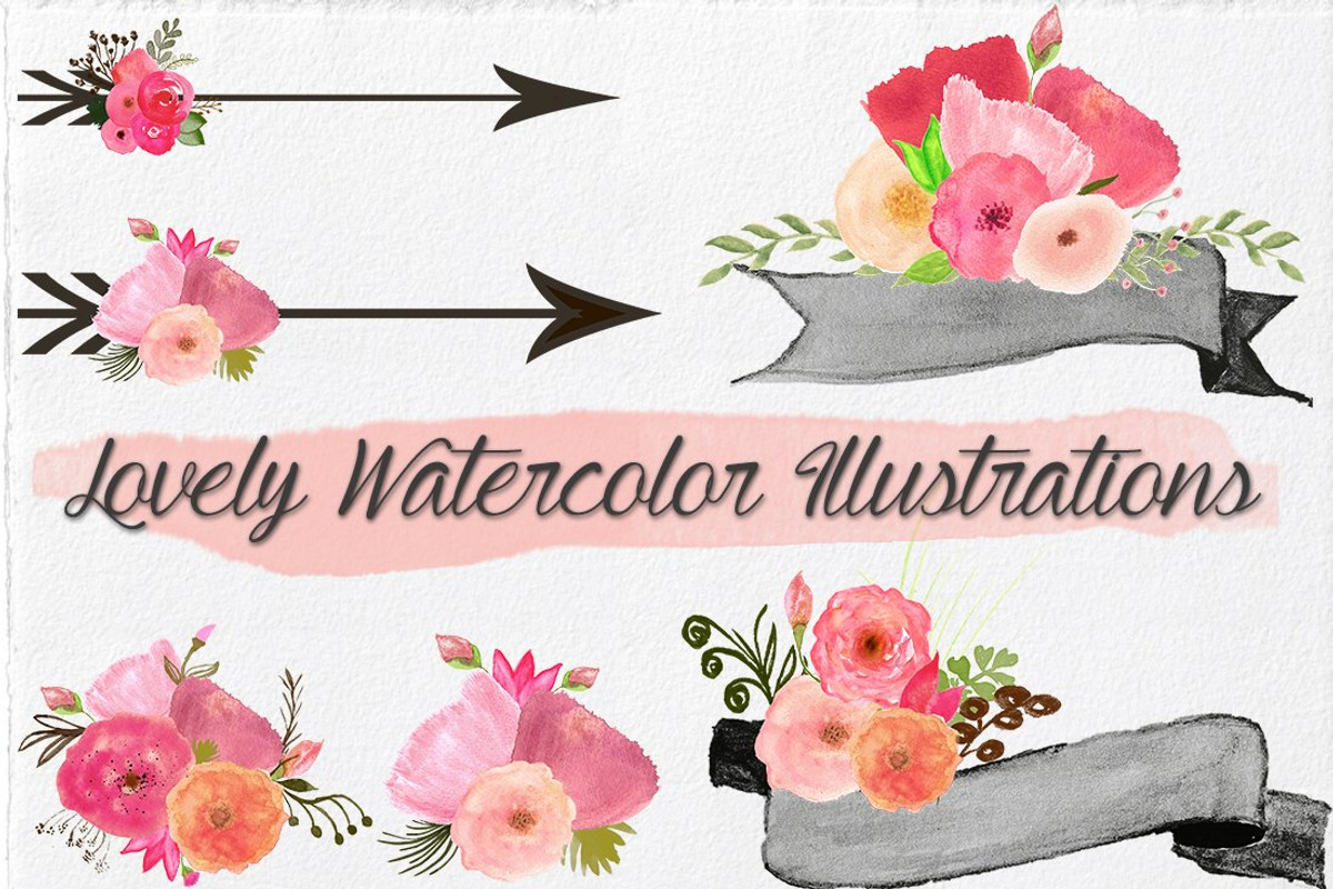 Watercolor Mega Bundle, an Illustration by Li Zamperini (Photo 29 of 43)