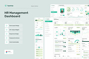 HR Management Dashboard UI Figma, an UI Kit Template by peterdraw (Thumbnail 1 of 7)