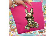 Egg Hunter Camo Easter Bunny PNG, an Illustration by Designking (Thumbnail 4 of 4)