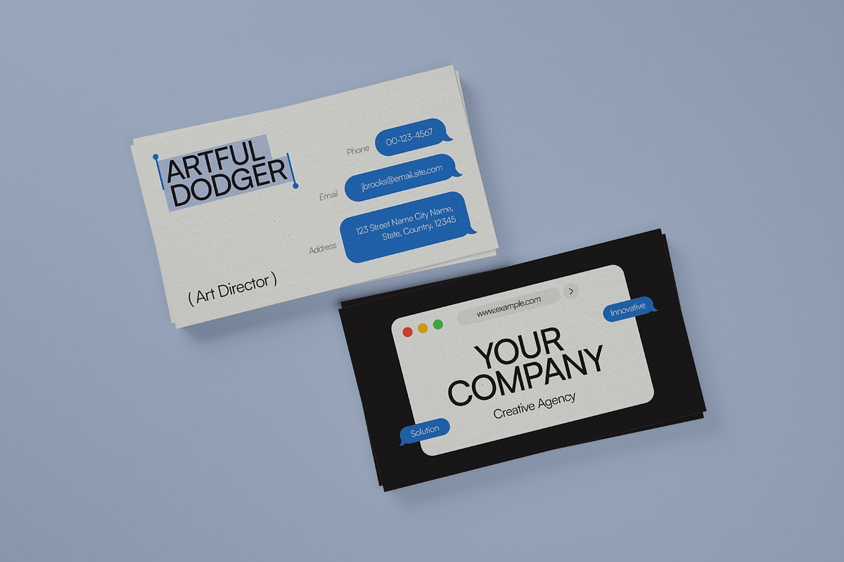 Company Business Card, a Business Card Template by graphicook (Photo 3 of 3)