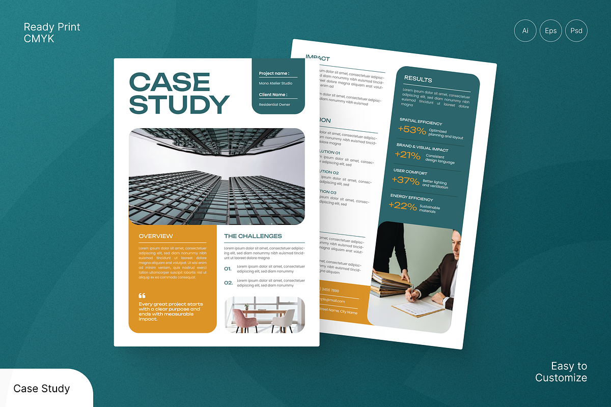 Case Study, a Flyer Template by Annora Studio (Photo 1 of 6)