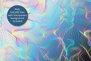 Holographic Waves, Seamless Pattern, a Pattern Graphic by Sveta Aho (Thumbnail 2 of 6)