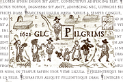 1621 GLC Pilgrims, a Serif Font by GLC Foundry (Thumbnail 1 of 2)
