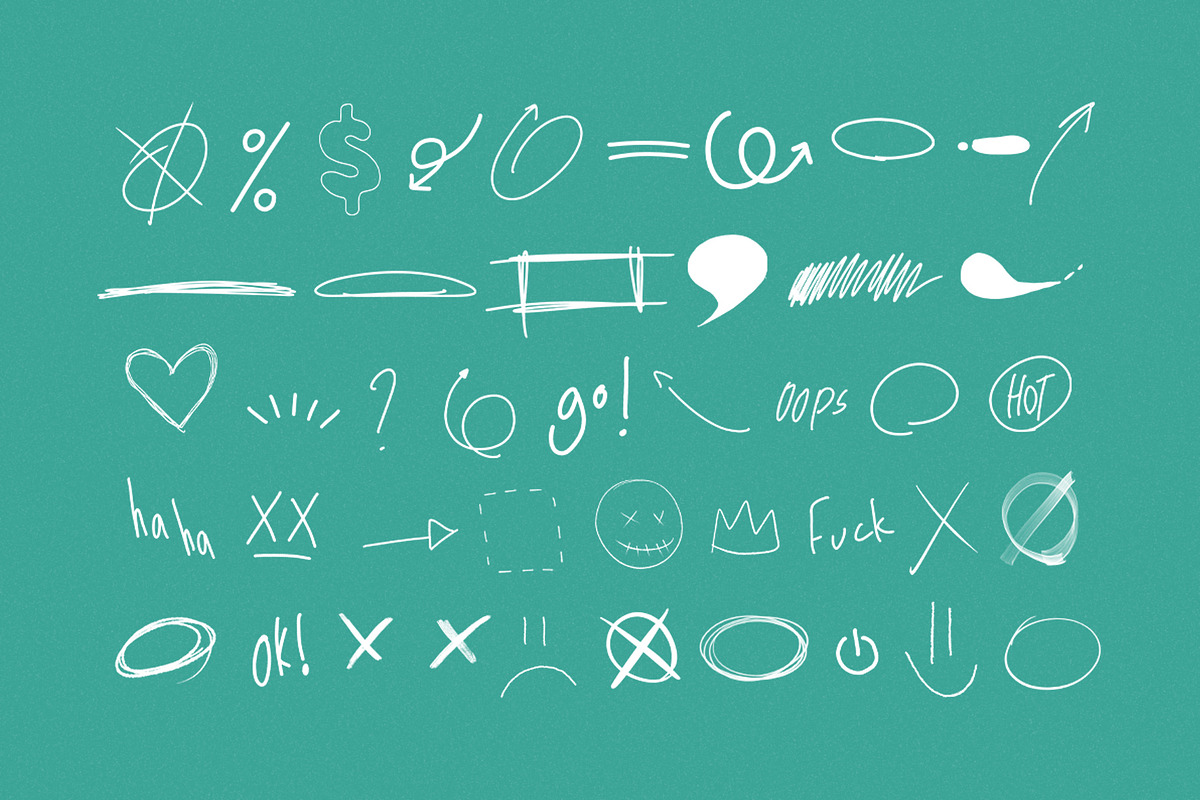 Scribble and Hand-drawn Elements, an Object Graphic by Pixflow (Photo 7 of 10)