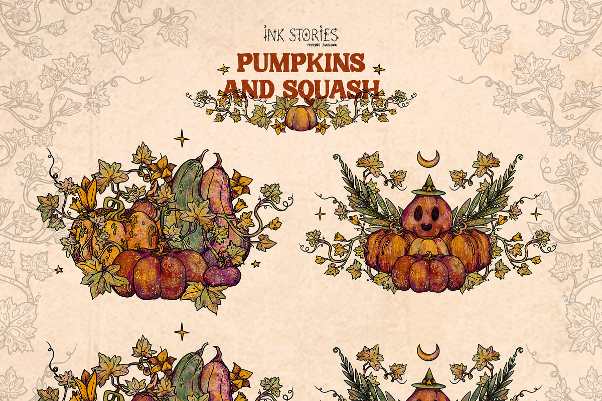 Pumpkins and Squash, a Seasonal Illustration by Ink Stories (Photo 6 of 20)