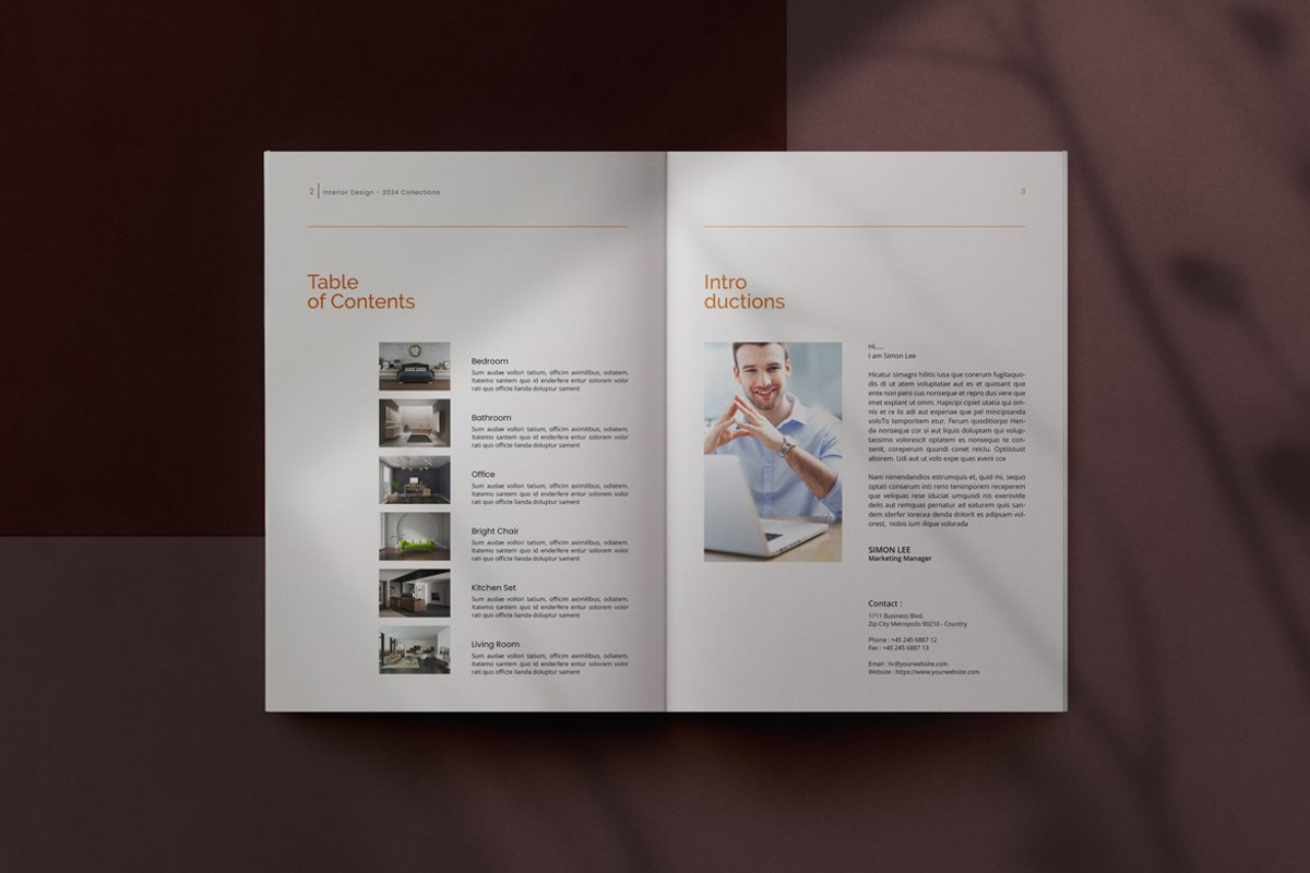 Interior Design Brochure, a Brochure Template by adekfotografia (Photo 2 of 10)
