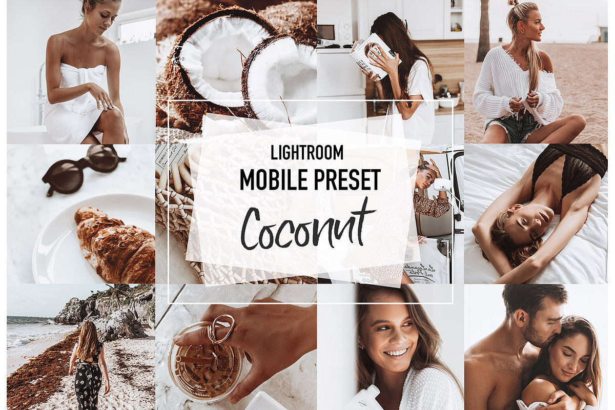 COCONUT 4 Lightroom mobile Presets, a Plug-in Add-On by MintAndPepper (Photo 1 of 9)