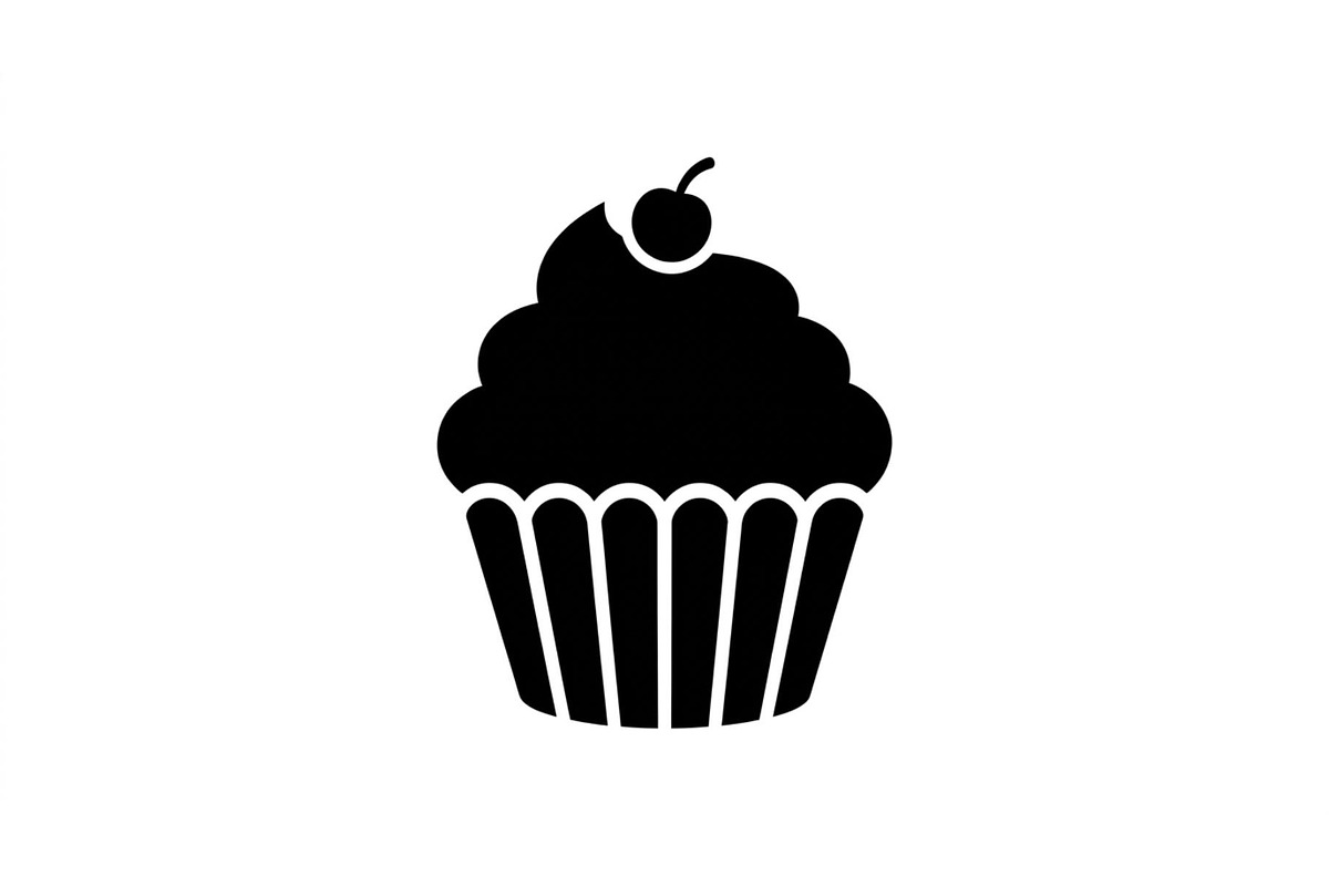 Swirled Cupcake Silhouette Set, an Object Graphic by Designer_Momina (Photo 3 of 3)