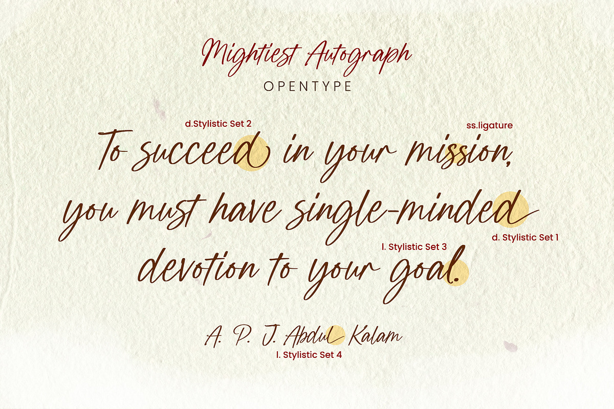 Mightiest Autograph, a Script Font by din-studio.com (Photo 7 of 10)