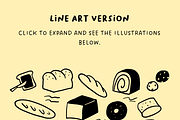 140+ Bread & Bakery Hand-Drawn Set, a Food Illustration by The Journey Atelier (Thumbnail 7 of 20)