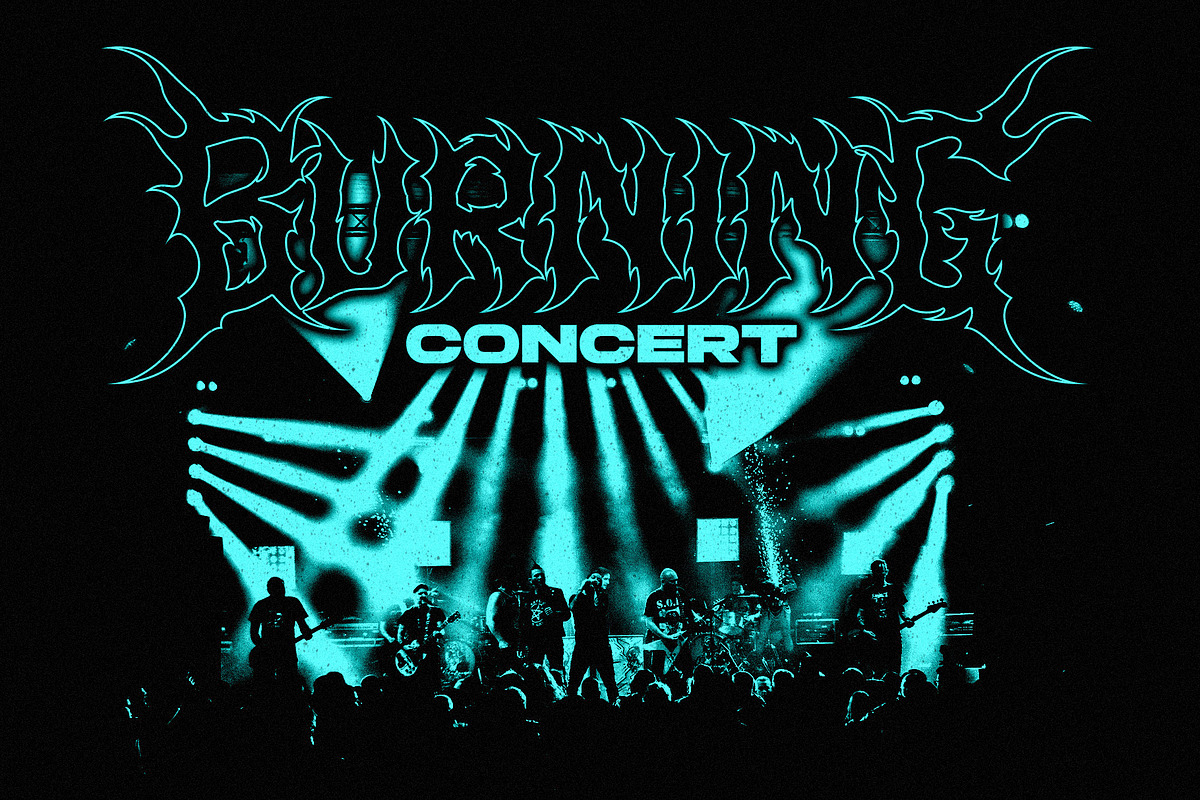 Murder Brack - Death Metal Font, a Blackletter Font by Multype Studio (Photo 3 of 11)