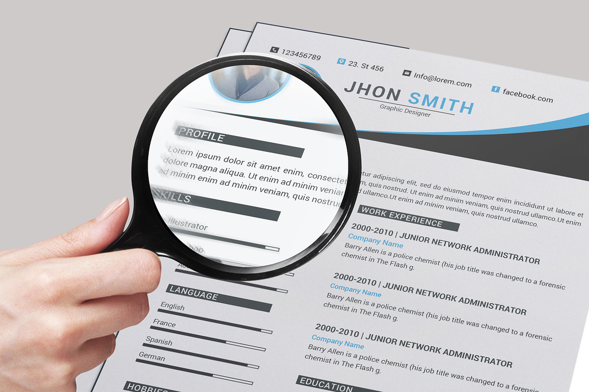 Resume Template and Cover Letter, a Resume Template by designvillage (Photo 7 of 13)