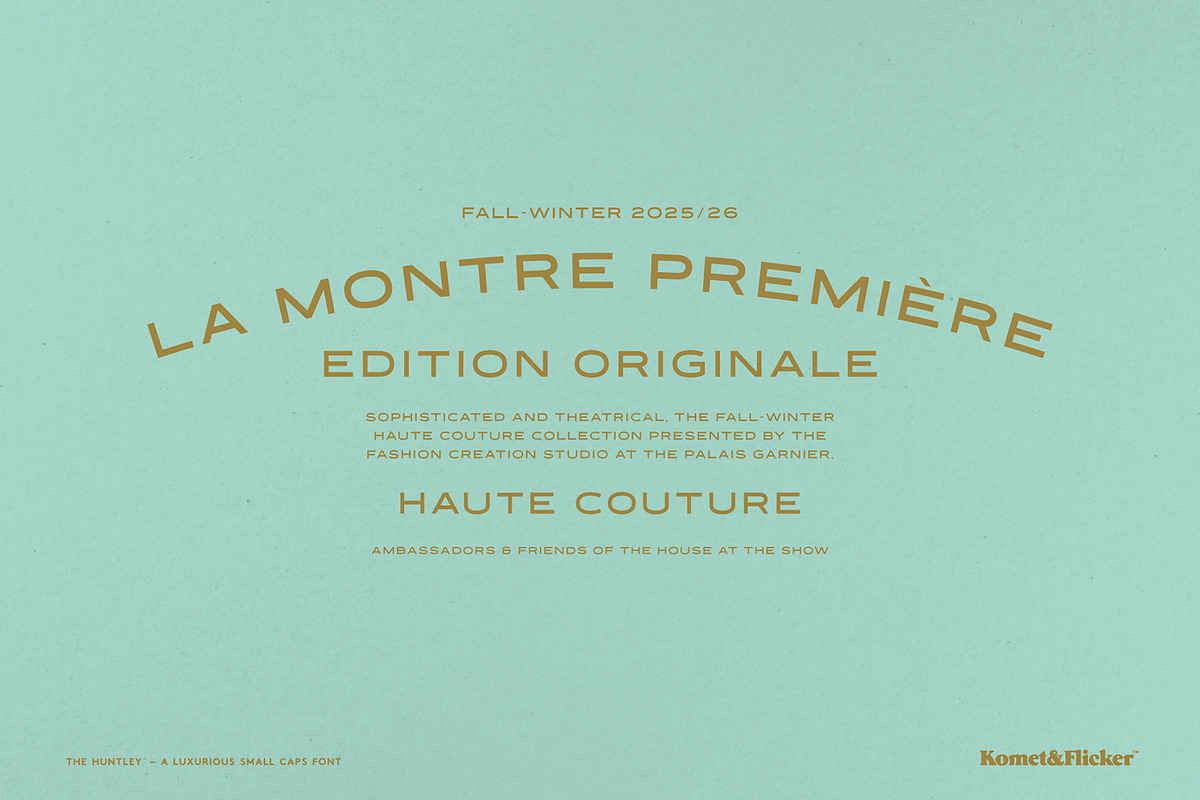 The Huntley – A Luxurious Font, a Sans Serif Font by Komet & Flicker (Photo 11 of 15)