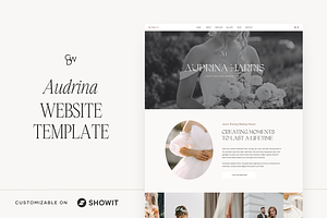 Showit Website Template Audrina