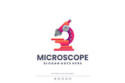 Gradient Modern Microscope Logo, a Branding & Logo Template by Artnivora.Std (Thumbnail 1 of 4)