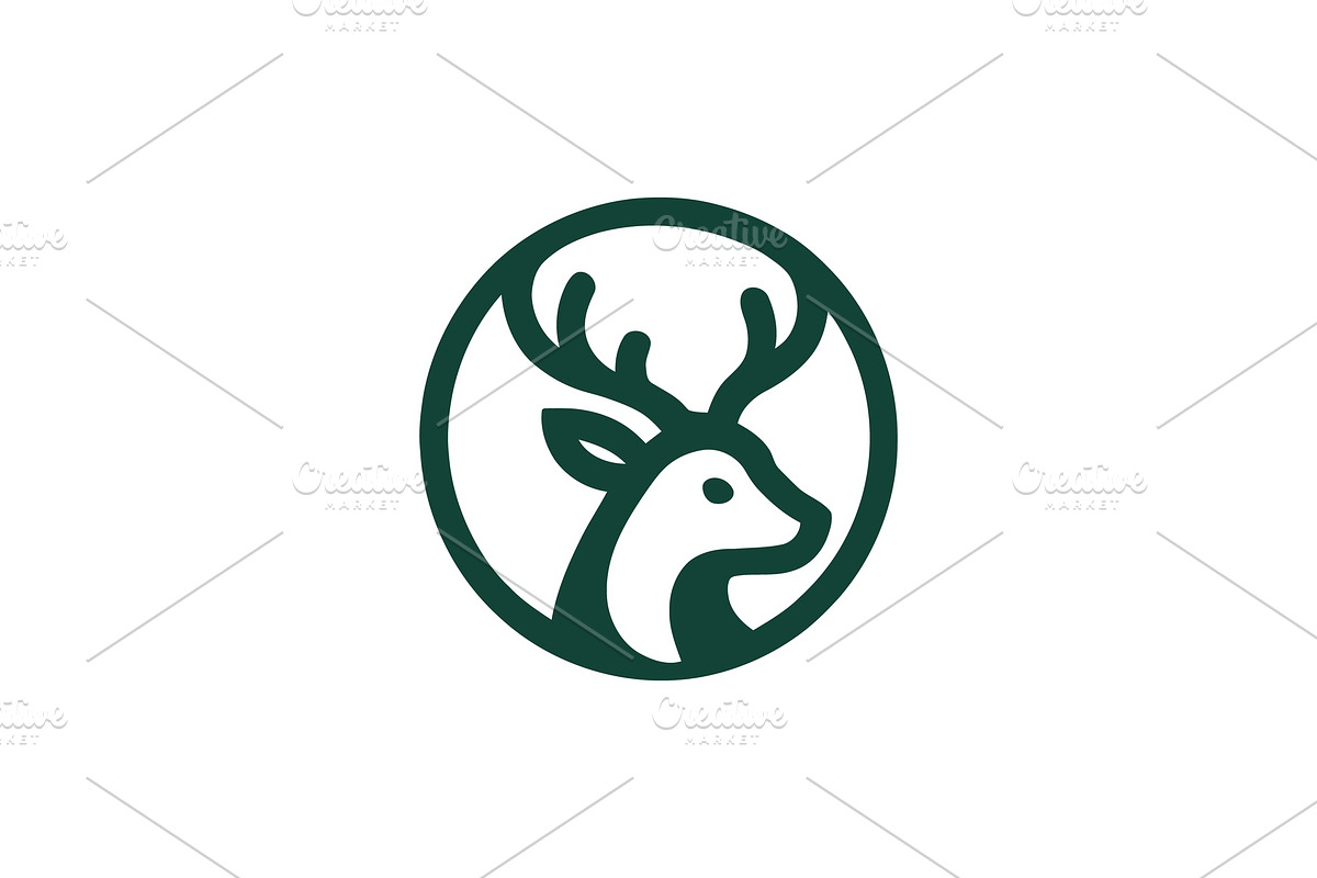 Deer Head Logo Collection, a Branding & Logo Template by Vectorium Studio (Photo 18 of 25)