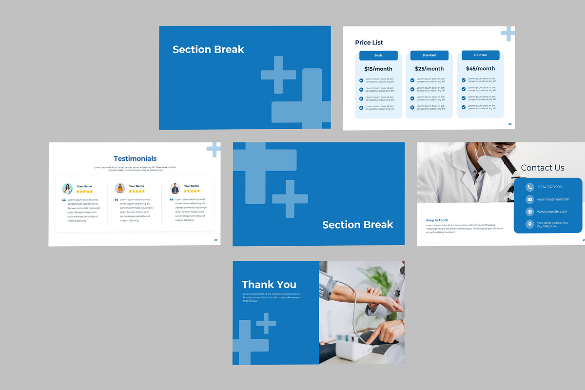 Medical House PPT Template, a Presentation Template by Recreative (Photo 6 of 6)