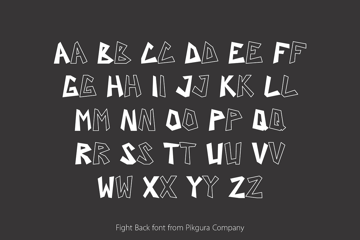 PGR Fight Back - Graffiti Font, a Handwritten Font by Pikgura (Photo 2 of 6)