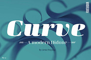 Curve, a Serif Font by fontador (Thumbnail 1 of 8)