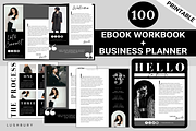 100 Ebook Workbook Template Canva, a Magazine Template by LushBury (Thumbnail 1 of 9)